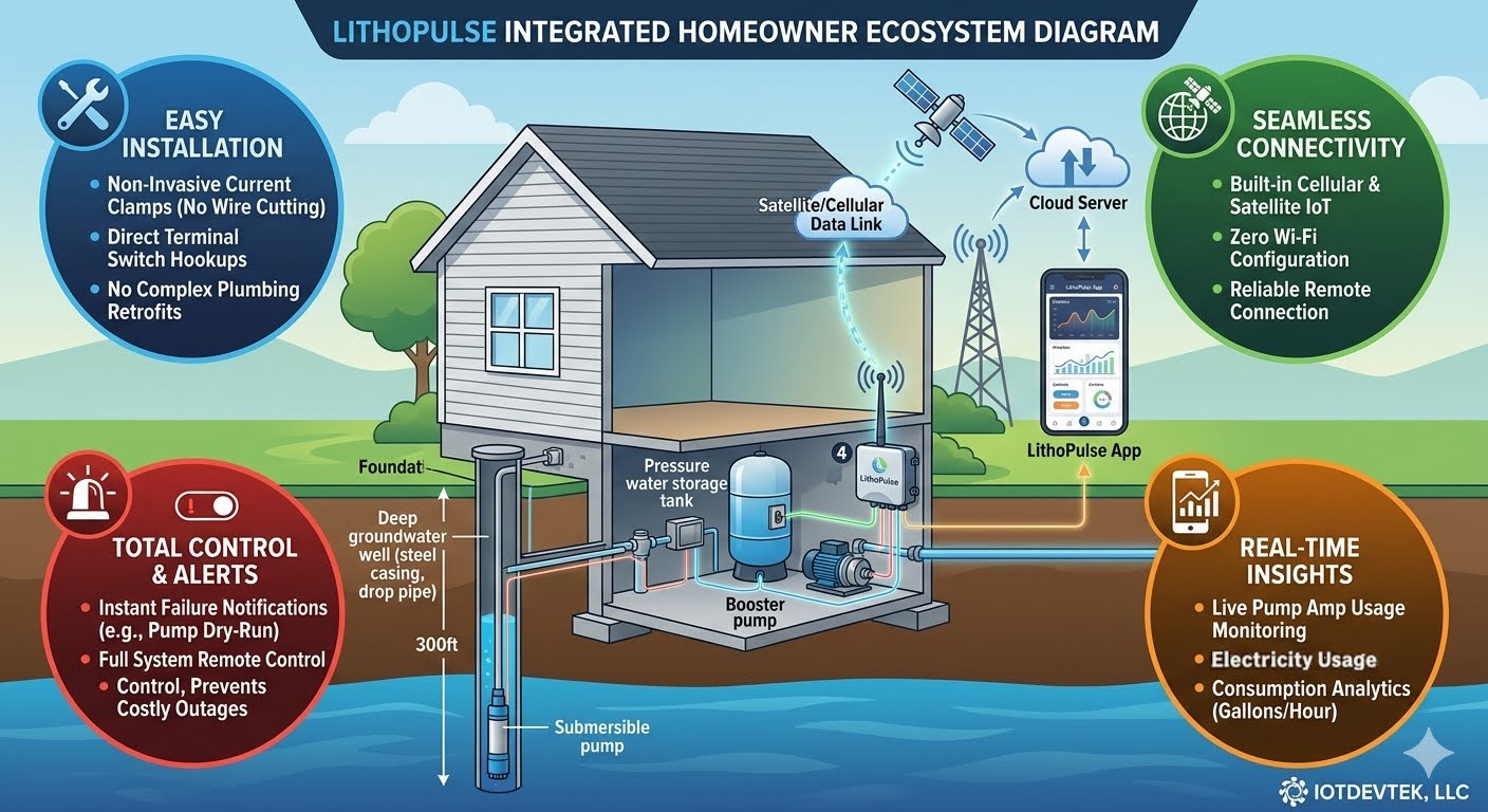 LithoPulse Integrated Homeowner Ecosystem Architectural Diagram